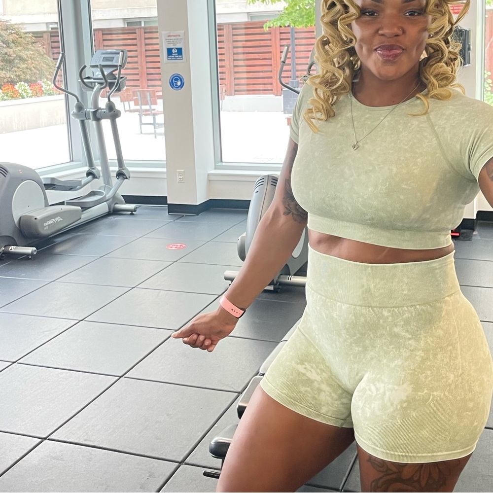 2 piece shorts and short sleeve set